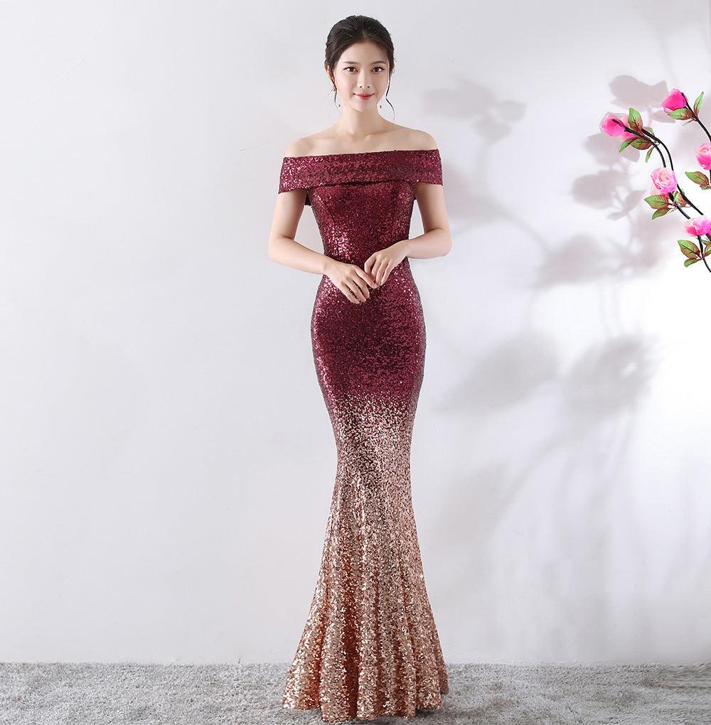 Slimming Host Long Dress - WOMONA.COM