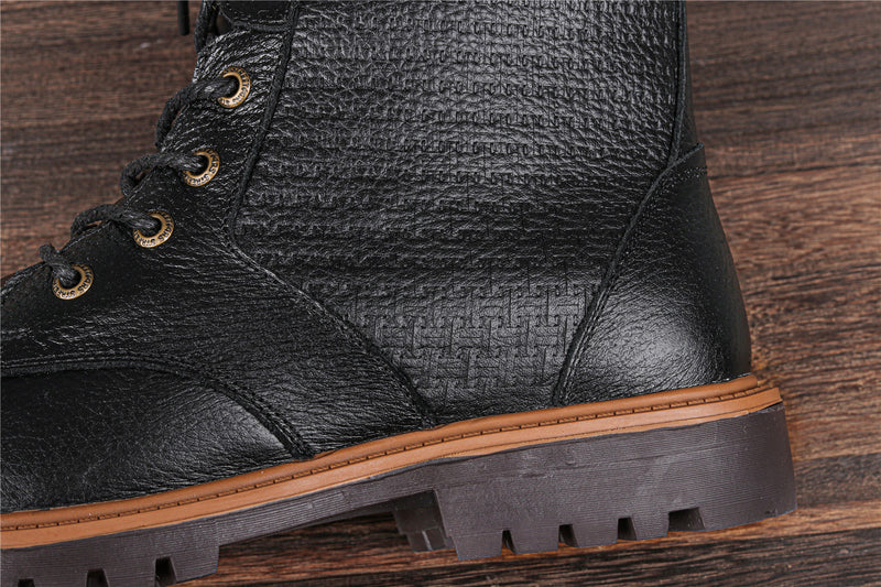 Top Layer Cowhide Upper Boots For Men - WOMONA.COM