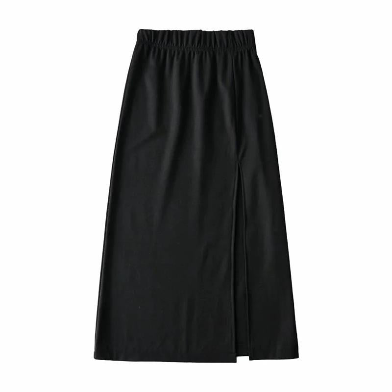 High Slit Mid-Length Bag Hip Skirt - WOMONA.COM