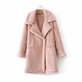 Winter Suede Leather Jacket - WOMONA.COM