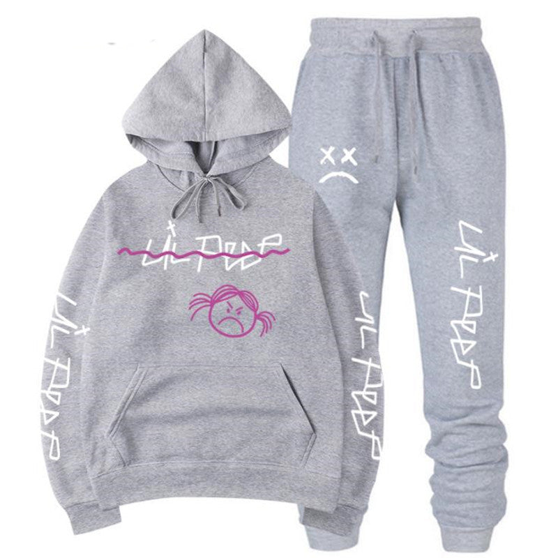 Peep Hoodie Sweatshirt Sets - WOMONA.COM