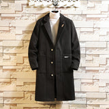 Men's woolen trench coat - WOMONA.COM