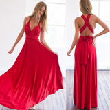 Women Bandage Convertible Boho Maxi Dress - WOMONA.COM