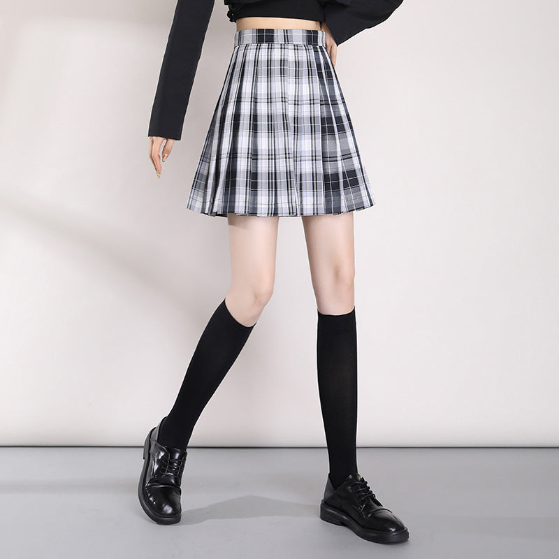 New Style Plaid Short Skirt Elegant - WOMONA.COM