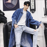 Fine denim trench coat - WOMONA.COM