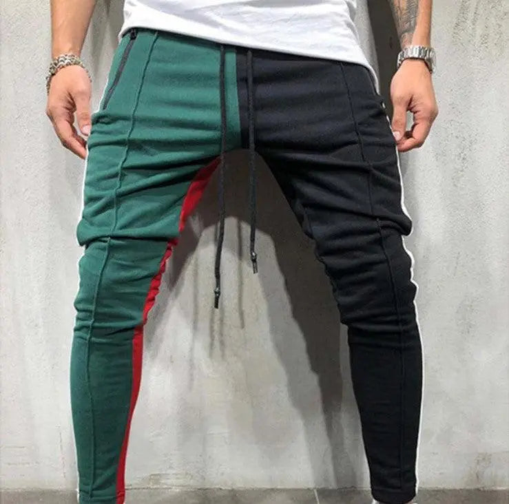 Color Mix Jogger Sweatpants - WOMONA.COM