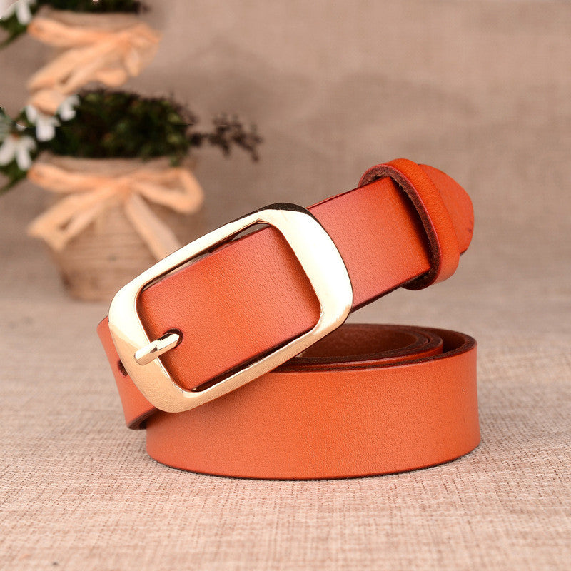 Ladies leather belt - WOMONA.COM