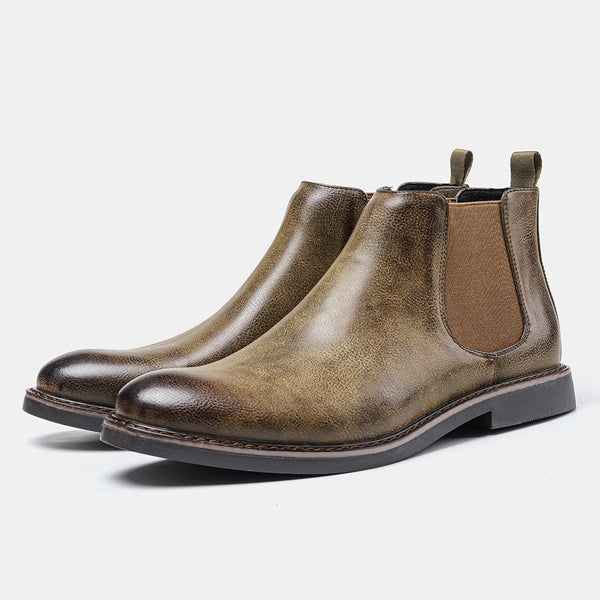 Men  Boots Waterproof Leather Shoes - WOMONA.COM