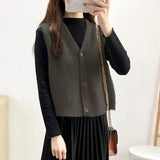 Cantilevered Sweater Waistcoat - WOMONA.COM