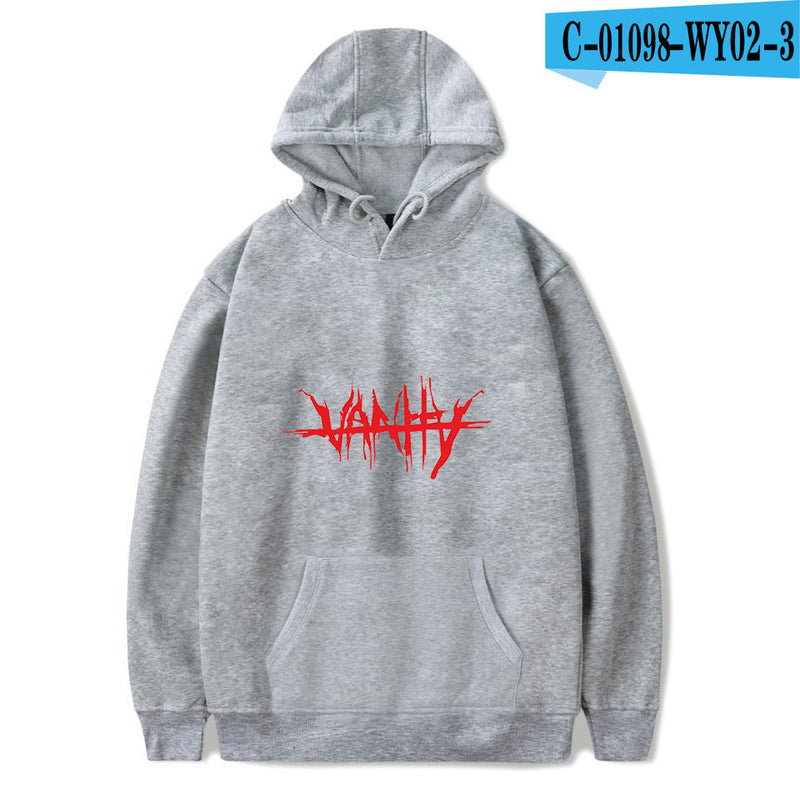 juice wrld printed hooded sweatshirt - WOMONA.COM