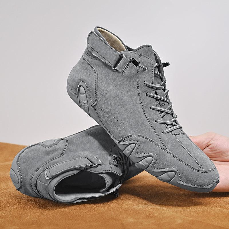 Velcron Fashion Lace-up Sneakers - WOMONA.COM
