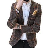 Men Blazer Slim Fit Designs Male - WOMONA.COM