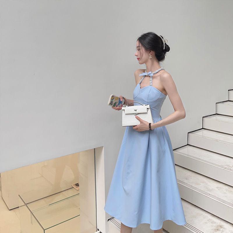 Sexy Halterneck Dress - WOMONA.COM