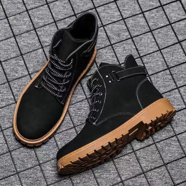 High-Top Increased Desert Boots - WOMONA.COM