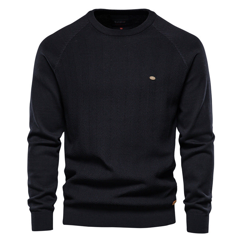 Raglan Sleeve Sweater Casual Men's - WOMONA.COM