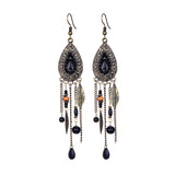 alloy crystal earrings women - WOMONA.COM