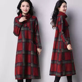 Woolen Dress - WOMONA.COM