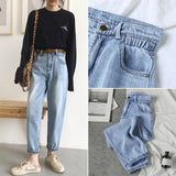 Jeans Women Loose Jean Pants Retro - WOMONA.COM