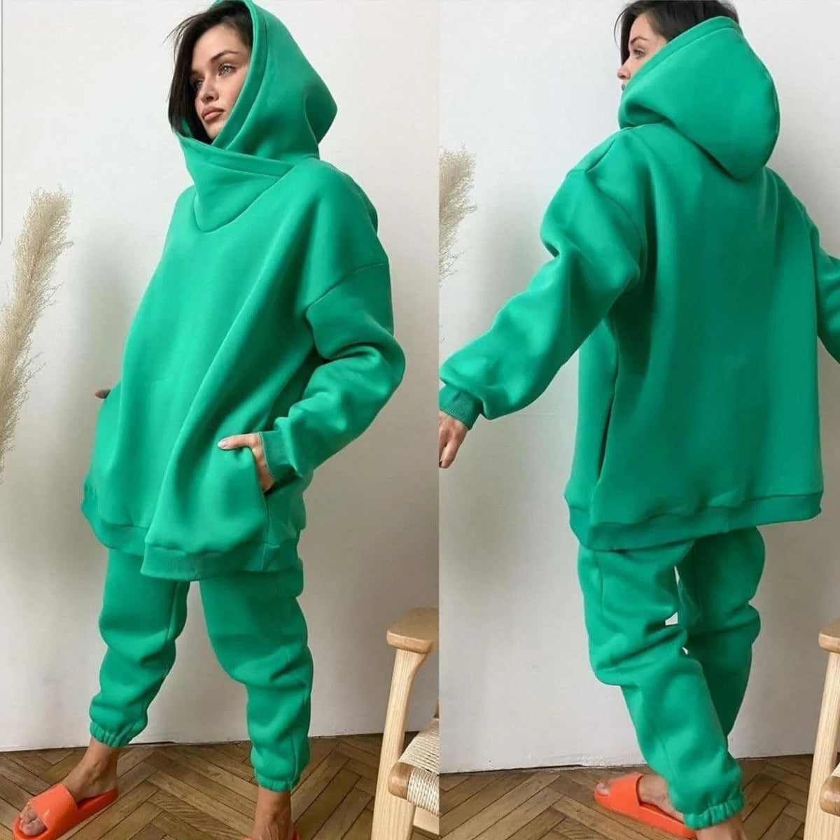 Casual Warm Sweater Suit Women - WOMONA.COM