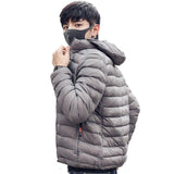 Casual Lightweight Hooded Padded Jacket Men - WOMONA.COM