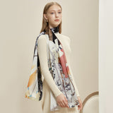 Jewel Butterfly Silk Scarf - WOMONA.COM