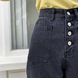 Straight-leg Loose-fitting Jeans - WOMONA.COM