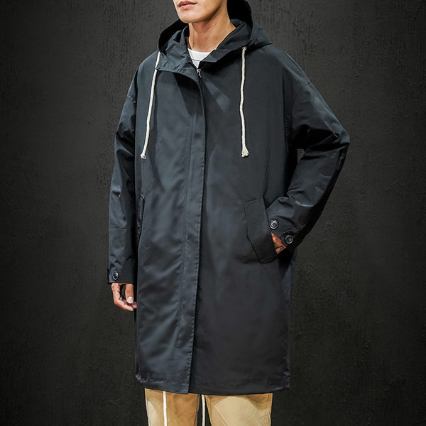 Men's Trench Coat Korean Jacket - WOMONA.COM