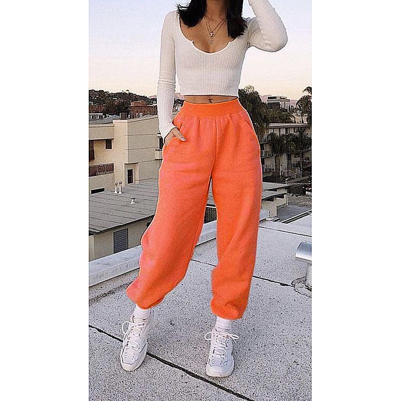 Sports Fleece Pants - WOMONA.COM