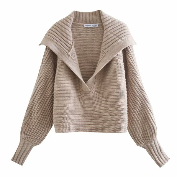 Simple And Fashionable Sweater - WOMONA.COM