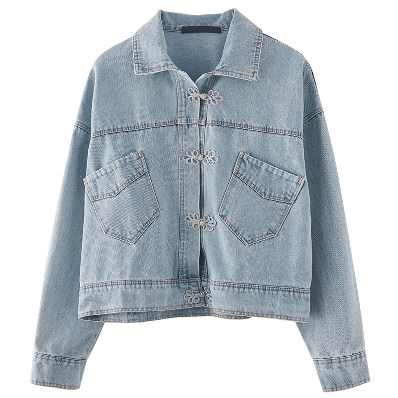 All-match Casual Denim Jacket - WOMONA.COM