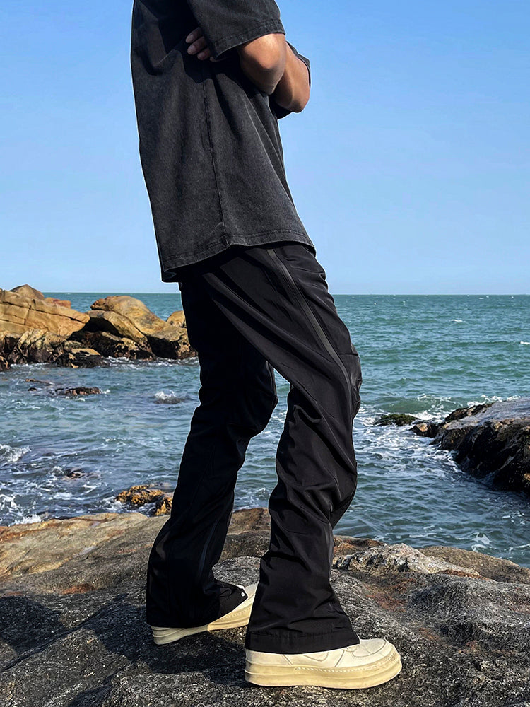 Straight-leg Cargo Sweatpants - WOMONA.COM