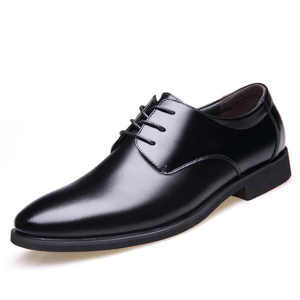 Daily pointed formal leather shoes - WOMONA.COM