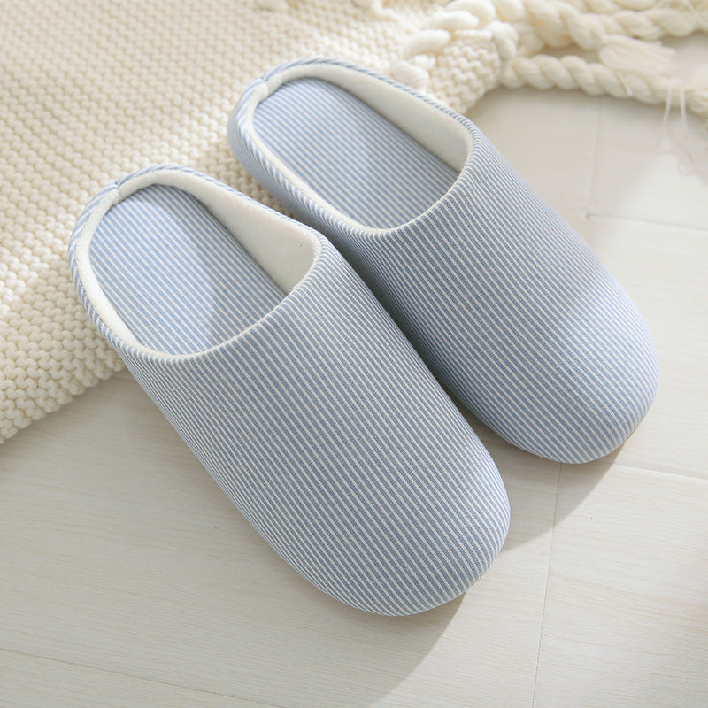 floor slippers Japanese soft soled cotton slippers - WOMONA.COM