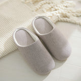 floor slippers Japanese soft soled cotton slippers - WOMONA.COM