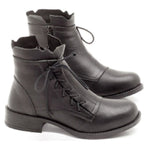 Lace low heel boots - WOMONA.COM