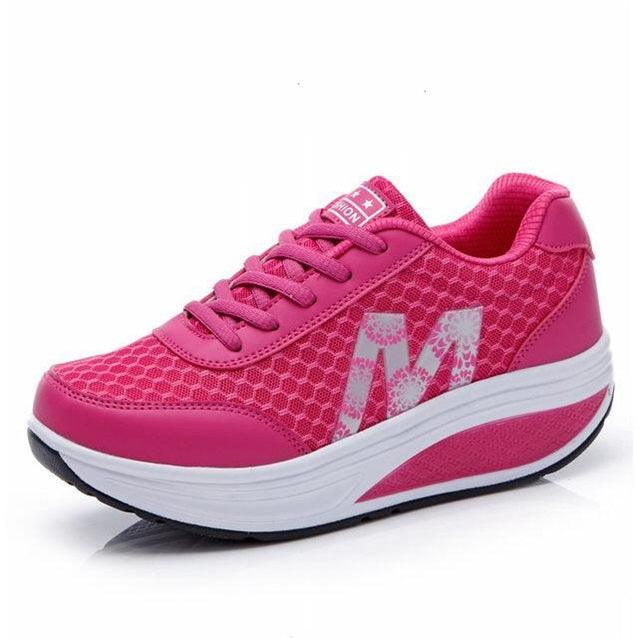 Mesh platform sneakers - WOMONA.COM