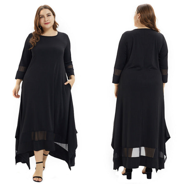 Plus size women's net skirt - WOMONA.COM