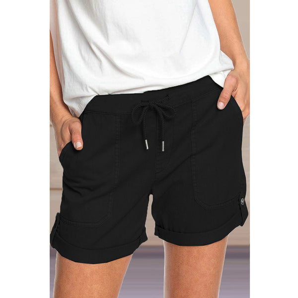 Casual Lace-up Shorts - WOMONA.COM