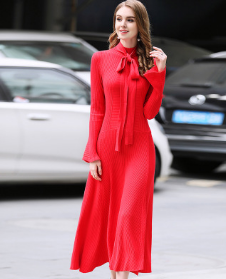 Long sweater women dress - WOMONA.COM