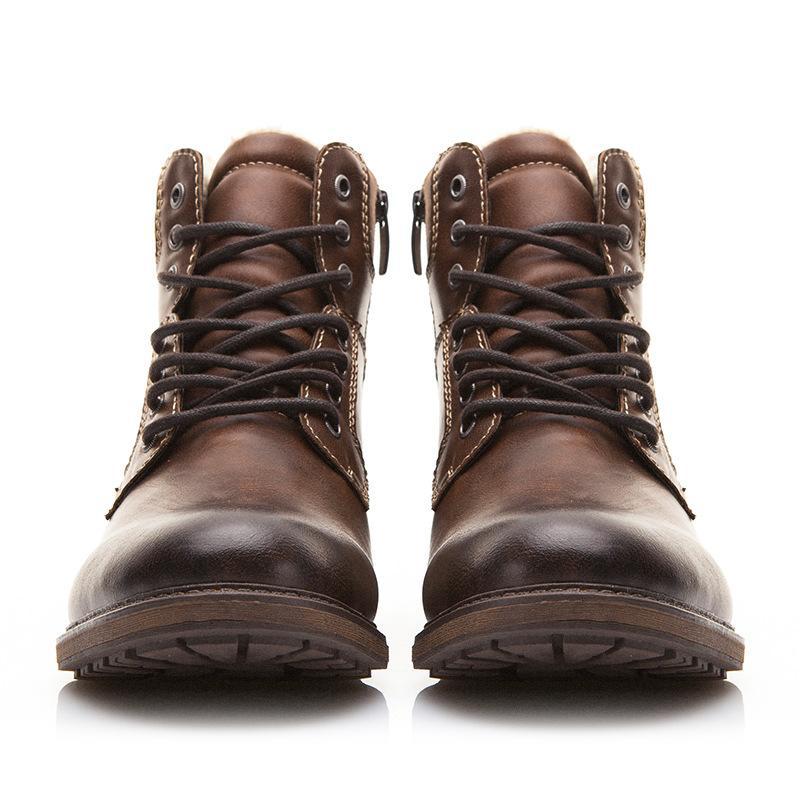 winter men warm shoes martin boots - WOMONA.COM