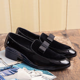 Large Size British Single Leather Shoes - WOMONA.COM