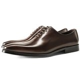 Men's Formal British Style Groom Leather Shoes - WOMONA.COM