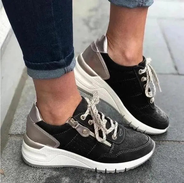 Burnt platform sneakers - WOMONA.COM
