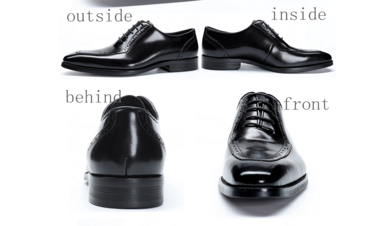 Men's Business Formal Wear Leather Shoes - WOMONA.COM