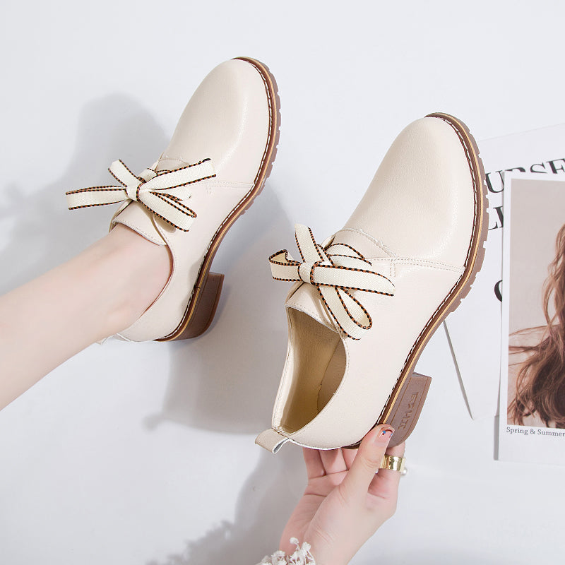 Women's Small Leather Shoes - WOMONA.COM