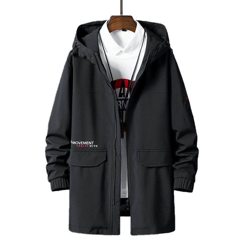 Casual Trench Coat Men's - WOMONA.COM