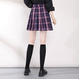 New Style Plaid Short Skirt Elegant - WOMONA.COM