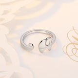 Ladies silver elephant ring - WOMONA.COM