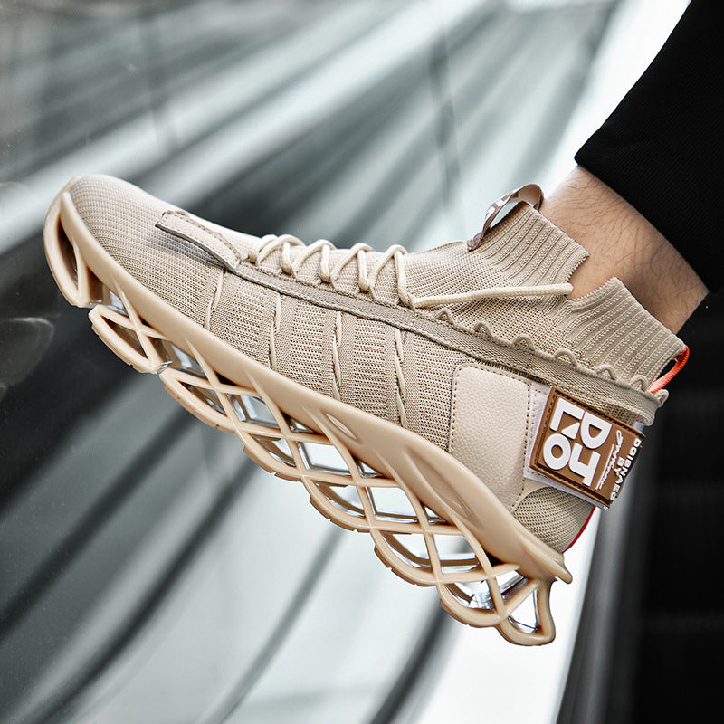 Flying woven mesh sneakers - WOMONA.COM