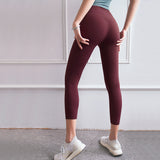 Peach Hips Fitness Cropped Pants - WOMONA.COM